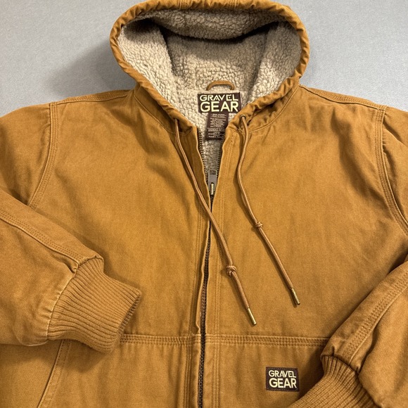 JACKET MENS‎ MEDIUM Gravel Gear Thundra 2  WORK UTILITY HOODED LINED - Picture 2 of 12
